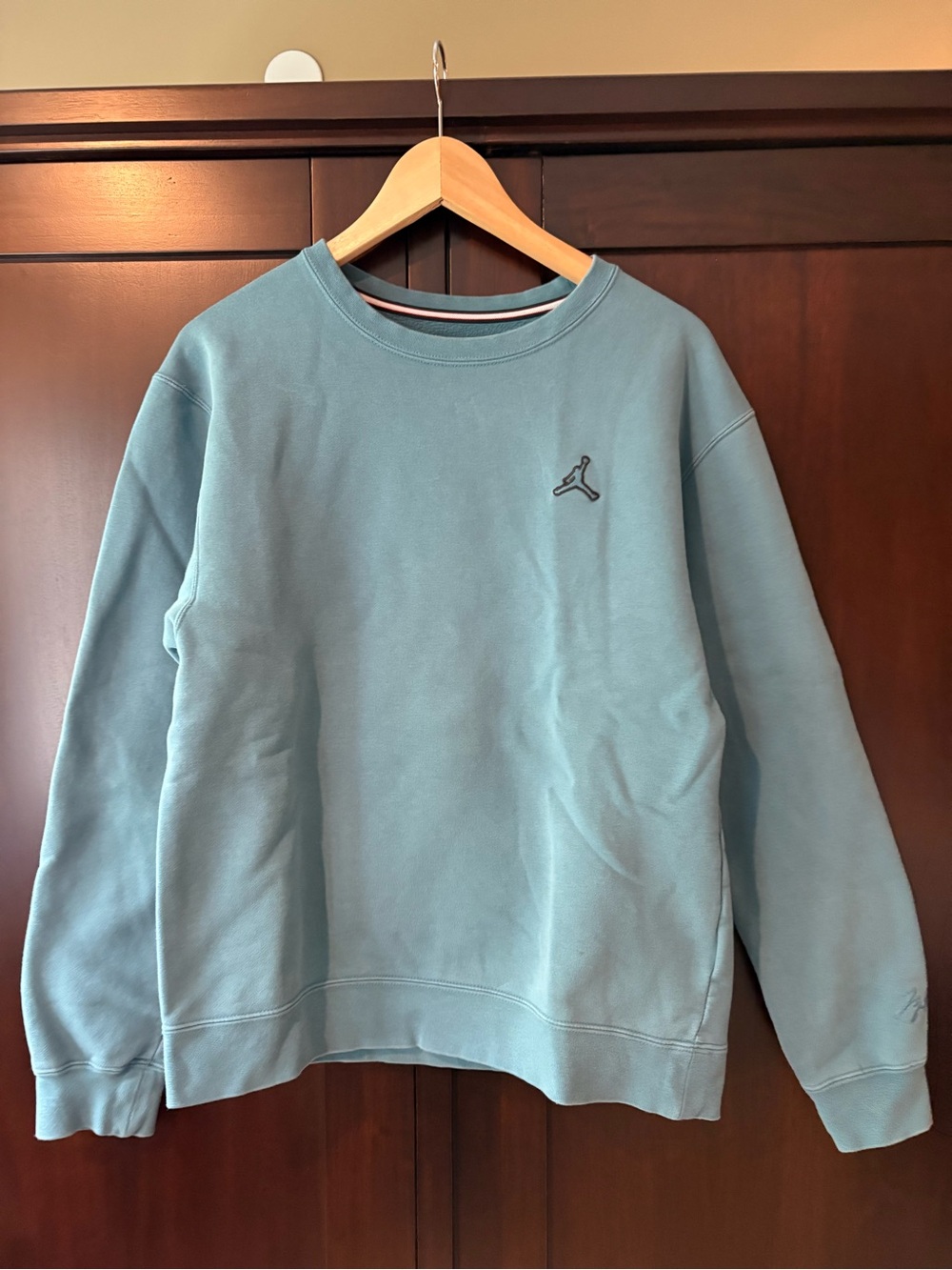 Jordan Crewneck Sweatshirt in Teal Blue